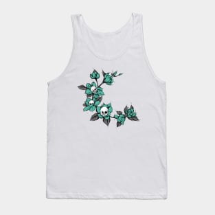 Flower skulls Tank Top